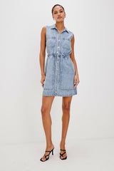 ERICA DRESS - FADED INDIGO| Rails online