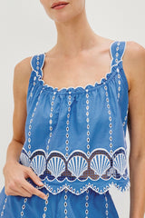 ESPERANZA TOP - FRENCH BLUE| Rails US