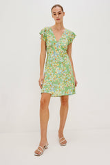 GIGI DRESS - GREEN MEADOW| Rails online