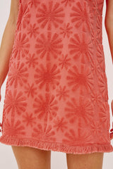GINGER DRESS - RED SUNBURST JACQUARD| Rails discount