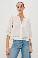 LILAH TOP - WHITE LACE DETAIL| Rails on sale