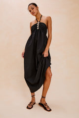 PALAZZO DRESS - BLACK| Rails discount