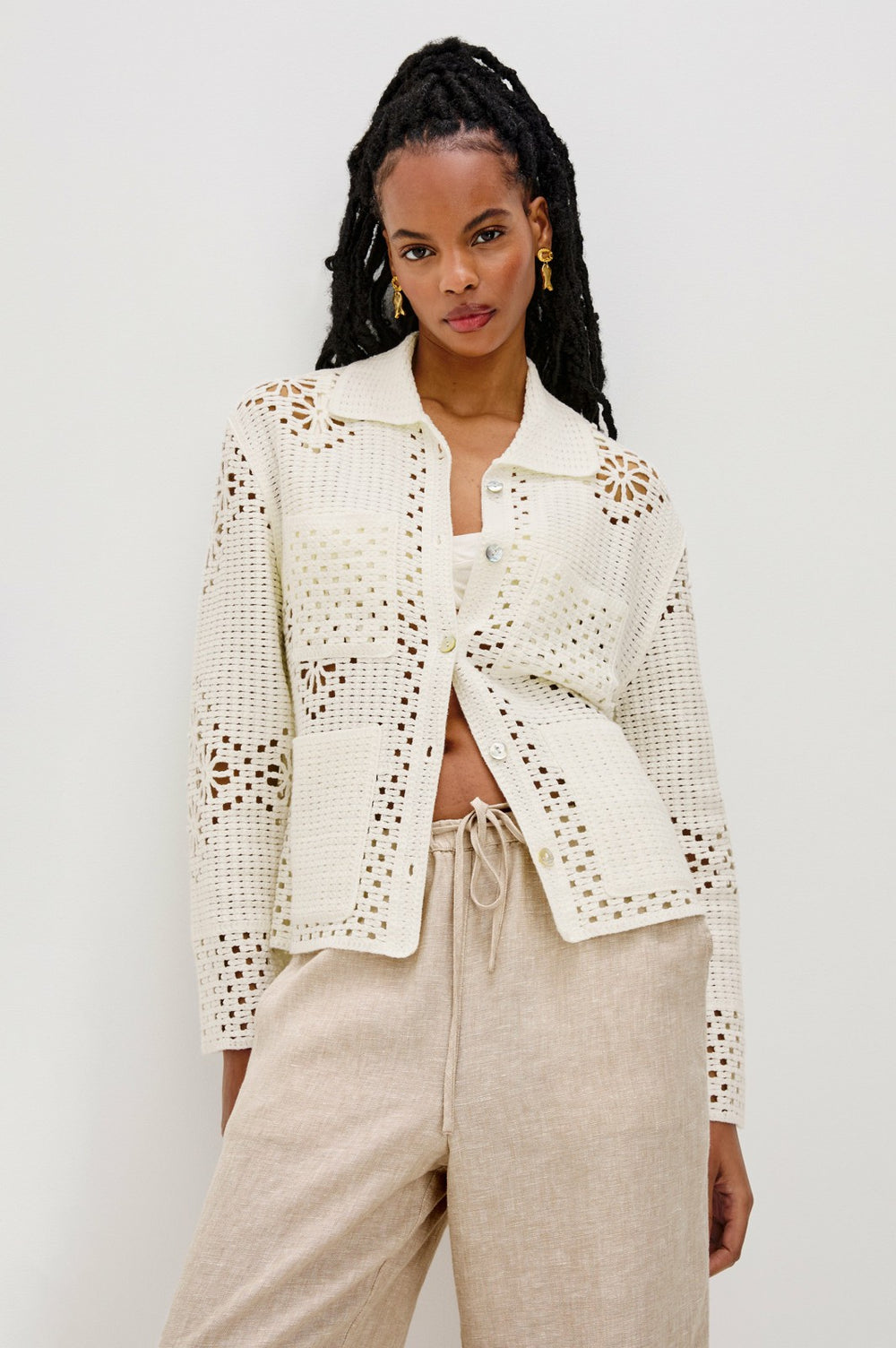 PATMOS SWEATER - IVORY| Rails discount