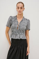 PORTIA TOP - ASH SEERSUCKER| Rails for sale