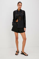 SAMAR SHIRT - BLACK| Rails outlet