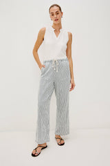 SANDERSON PANT - INDIGO RAILROAD STRIPE| Rails online