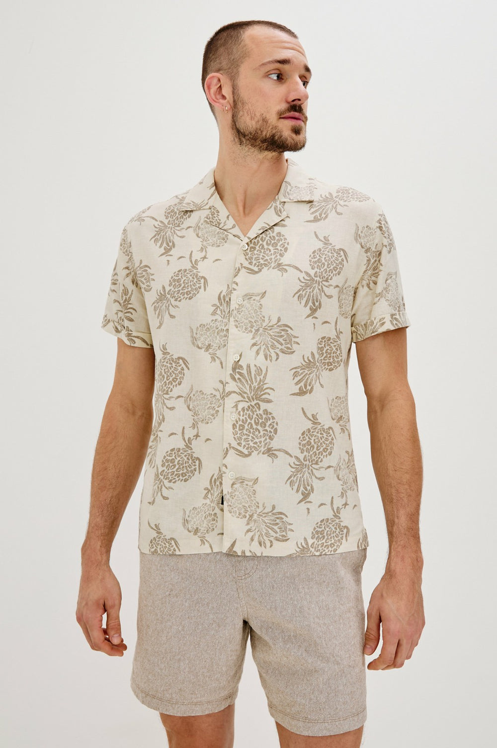 ATLAS SHIRT - PINEAPPLE BLOCK ECRU| Rails sale