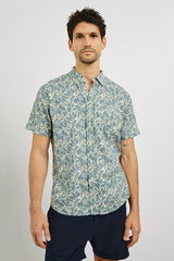 CARSON SHIRT - ECRU BANANA LEAF| Rails sale