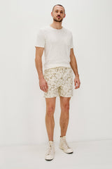 LOGAN SHORT - KHAKI WHITE SUNFLOWER| Rails discount