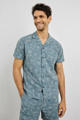 TYLER SHIRT - MULTI BLUE SUNFLOWER| Rails outlet