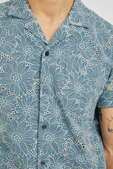 TYLER SHIRT - MULTI BLUE SUNFLOWER| Rails outlet