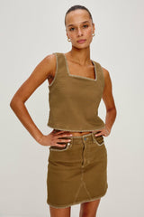 CARBON TOP - SAFARI EMBROIDERED| Rails outlet