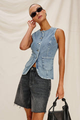PORTOLA VEST - BLUE EYED GIRL| Rails discount