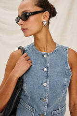 PORTOLA VEST - BLUE EYED GIRL| Rails discount