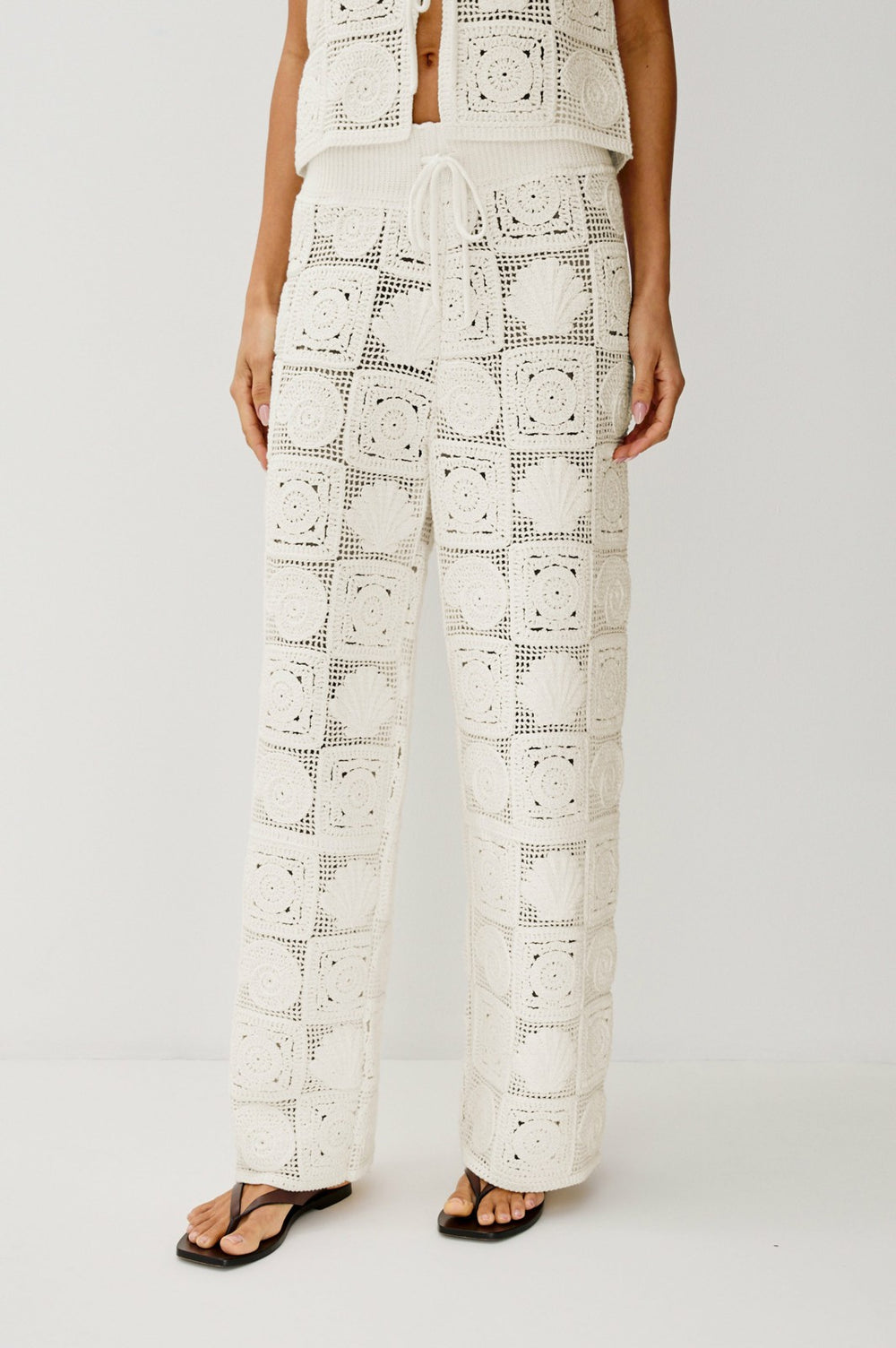 RAILS X LSPACE MAJA PANT - WHITE SEA SHELL CROCHET| Rails for sale