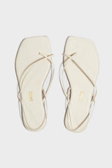 TKEES SQUARE TOE MILLIE SANDAL - CREAM| Rails online