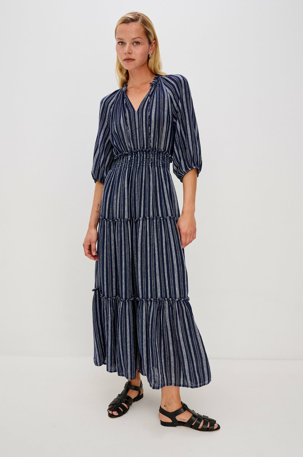 CATERINE DRESS - ROCHE STRIPE| Rails for sale