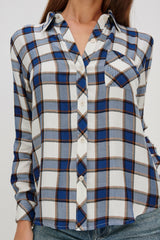 HUNTER SHIRT - GOLDEN COBALT| Rails for sale