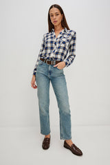 HUNTER SHIRT - GOLDEN COBALT| Rails for sale