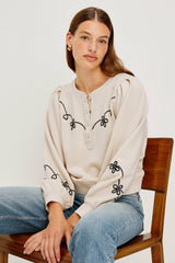HANNE SWEATSHIRT - ECRU| Rails US