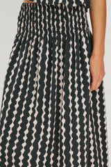 ALESSA SKIRT - PAINTED NOIR| Rails outlet