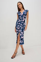 AUREN DRESS - MIDNIGHT PEONY| Rails discount