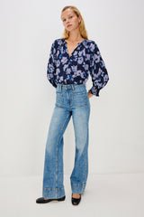 MARIAH TOP - MIDNIGHT PEONY| Rails sale
