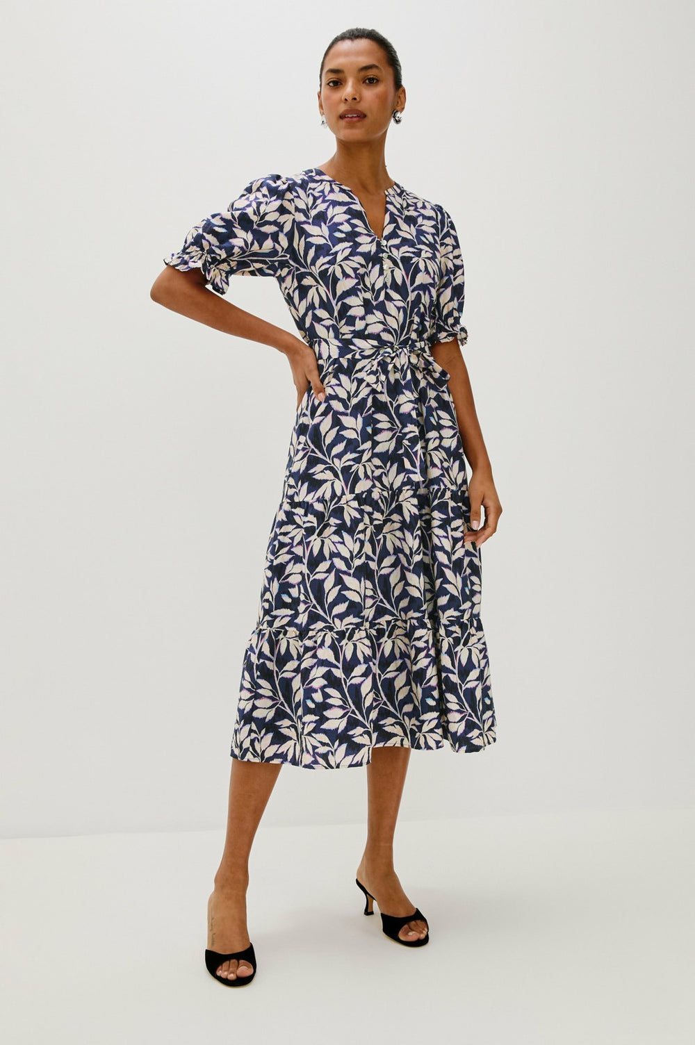 ELIANA DRESS - NAVY VINES| Rails sale