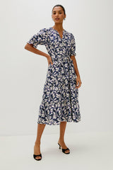 ELIANA DRESS - NAVY VINES| Rails sale