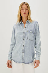 ATTICUS SHIRT - BLEACHED INDIGO| Rails discount