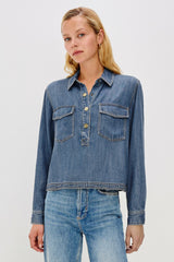 PORTS SHIRT - ANTIQUE BLUE| Rails online