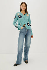 MILLIE CARDIGAN - HEATHER TEAL| Rails near me