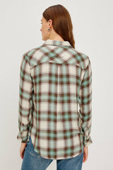 HUNTER SHIRT - BIRCH OLIVE TEAL| Rails on sale