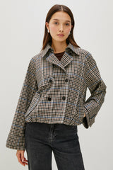 JETT JACKET - MOCHA CHECK| Rails on sale