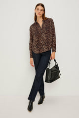 JOSEPHINE SHIRT - BROWN NALA| Rails outlet
