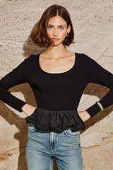 TILLIE TOP - BLACK| Rails sale