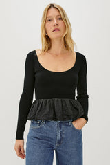 TILLIE TOP - BLACK| Rails sale