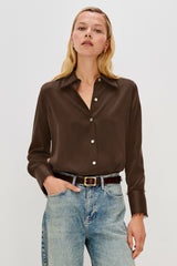 ABBEY SHIRT - ESPRESSO| Rails sale