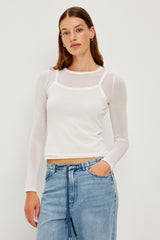 LOVISA TOP - WHITE| Rails on sale