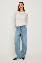 LOVISA TOP - WHITE| Rails on sale