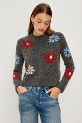 ANISE SWEATER - CHARCOAL WINTER FLORAL| Rails sale