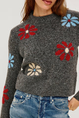 ANISE SWEATER - CHARCOAL WINTER FLORAL| Rails sale