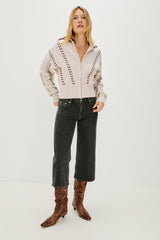 LUNE SWEATER - OATMEAL BROWN WHIP STITCH| Rails near me