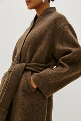 ROLAND COAT - HEATHER UMBER| Rails US
