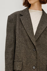 BRIDGES BLAZER - CAMEL BLACK HERRINGBONE| Rails online