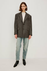 BRIDGES BLAZER - CAMEL BLACK HERRINGBONE| Rails online