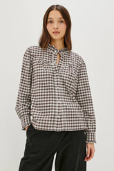 ALANNA SHIRT - CHOCOLATE CHIP| Rails for sale