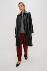HILLS JACKET - FAUX LEATHER BLACK| Rails sale