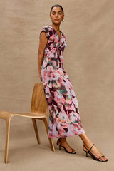 KOURT DRESS - MAGENTA VERBENA| Rails US