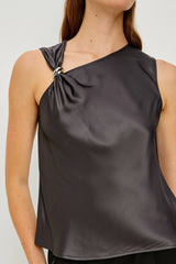KARLEY TOP - GUNMETAL| Rails US